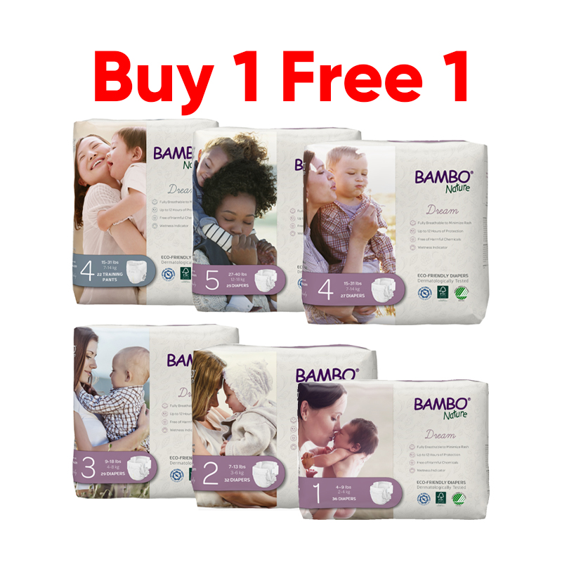 [1 For 1] Bambo Nature Dream Baby Diaper / Training Pants